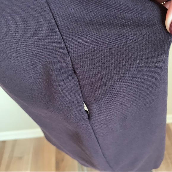 All Saints Emelle Dress in Liquorice Dark Purple Bodycon Goth sz 4 - Picture 9 of 12